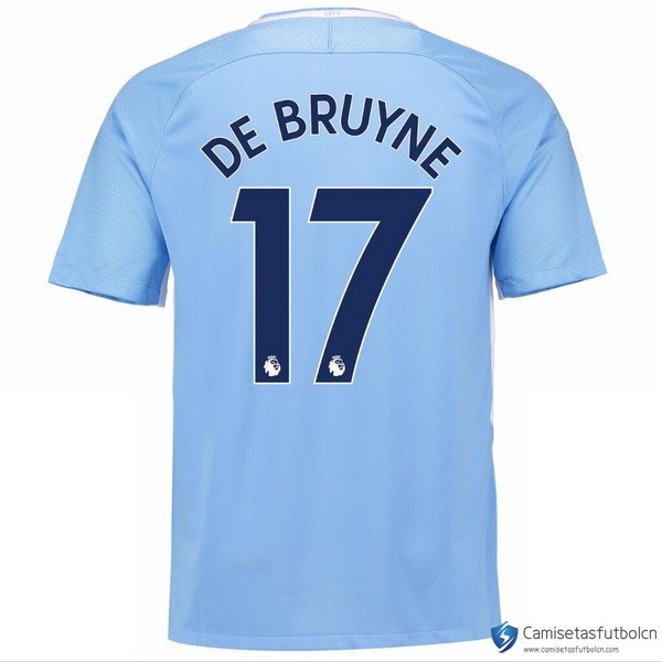 Camiseta Manchester City Primera equipo De Bruyne 2017-18
